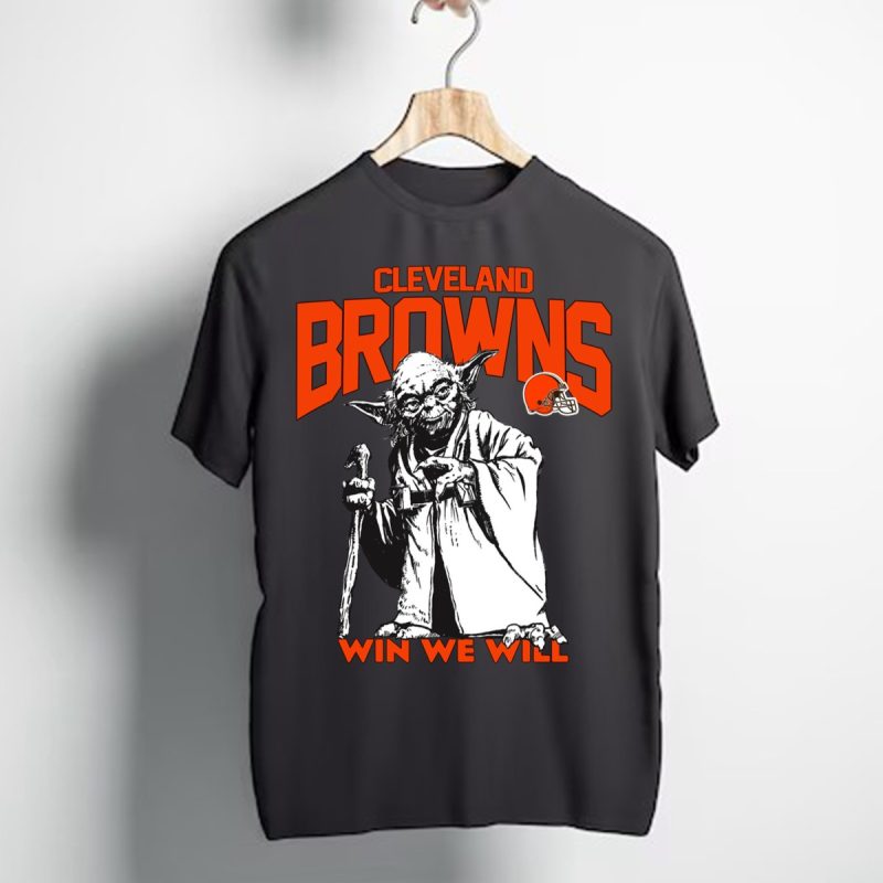 Cleveland Browns Star Wars Yoda Win We Will T Shirt T Shirt 1