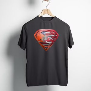 Cleveland Browns Superman Shield With Chief Wahoo And Usa Flag T-Shirt