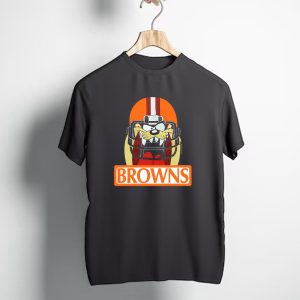 Cleveland Browns Tazmanian Devil Browns Football Helmet T-Shirt