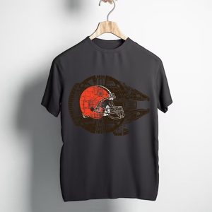 Cleveland Browns The Millennium Falcon Star Wars T-Shirt