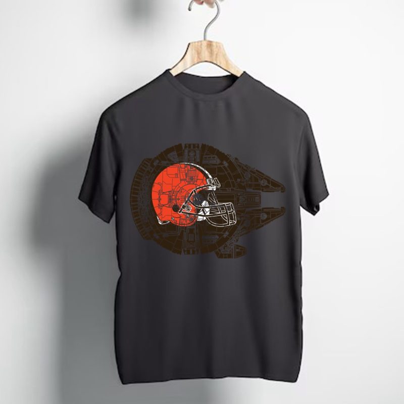 Cleveland Browns The Millennium Falcon Star Wars T Shirt T Shirt 1