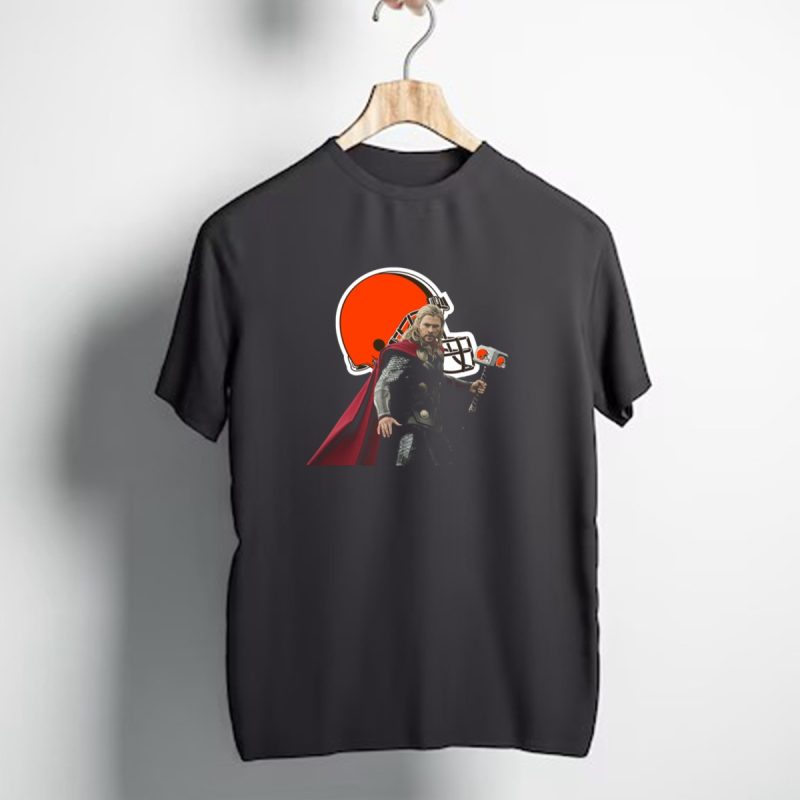 Cleveland Browns Thor Crossover Helmet And Hammer T Shirt 1 T Shirt 1