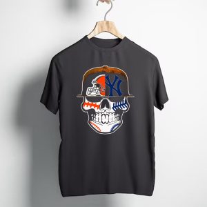 Cleveland Browns Yankees Skull Cap Fusion T-Shirt