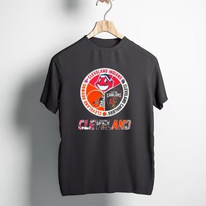 Cleveland Indians Cleveland Browns Cleveland Cavaliers Circle T-Shirt