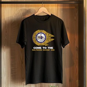 Come To The Baltimore Ravens Side Millennium Falcon Nfl T-Shirt