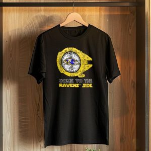 Come to the Ravens Side Baltimore Ravens Star Wars Mashup T-Shirt