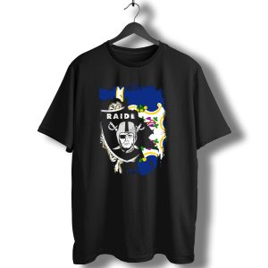 Connecticut Proud With Raiders Iconic Fusion T-Shirt