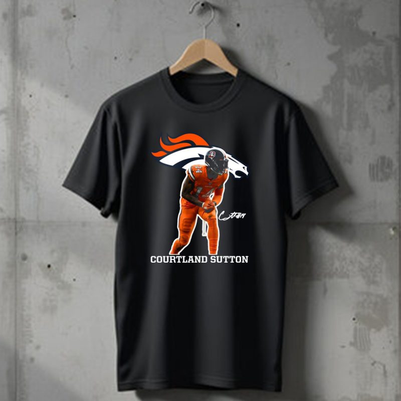 Courtland Sutton Denver Broncos Football Player 14 T Shirt 1 T Shirt 1