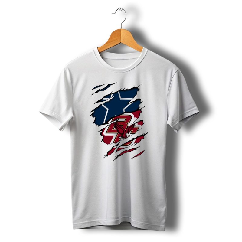 Cowboys Eagles Cowboys Star And Eagle Logos Sports T Shirt T Shirt 1 1