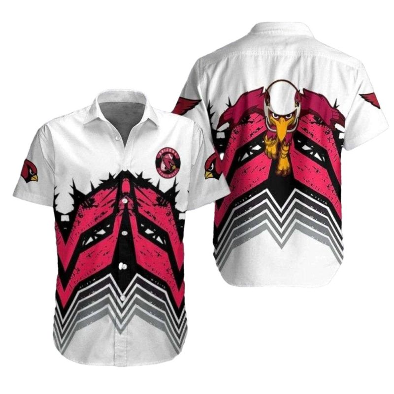 Crimson Wing Chevron Arizona Cardinals Hawaiian Shirt 1