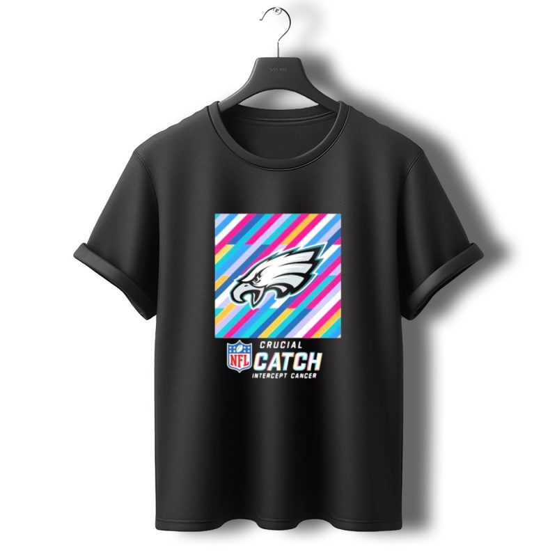 Crucial Catch Intercept Cancer Philadelphia Eagles T Shirt T Shirt 0 1