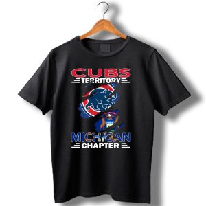 Cubs Territory Michigan Chapter Chicago Bears Michigan Fans T Shirt