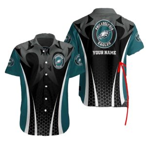 Personalized Philadelphia Eagles Midnight Black Hawaiian Shirt