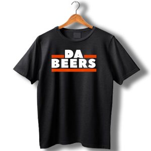 Da Beers Chicago Bears Parody Orange And Blue Drunk Tailgate T Shirt