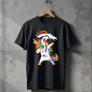 Dabbing Hip Hop Unicorn Dab Denver Broncos T-Shirt