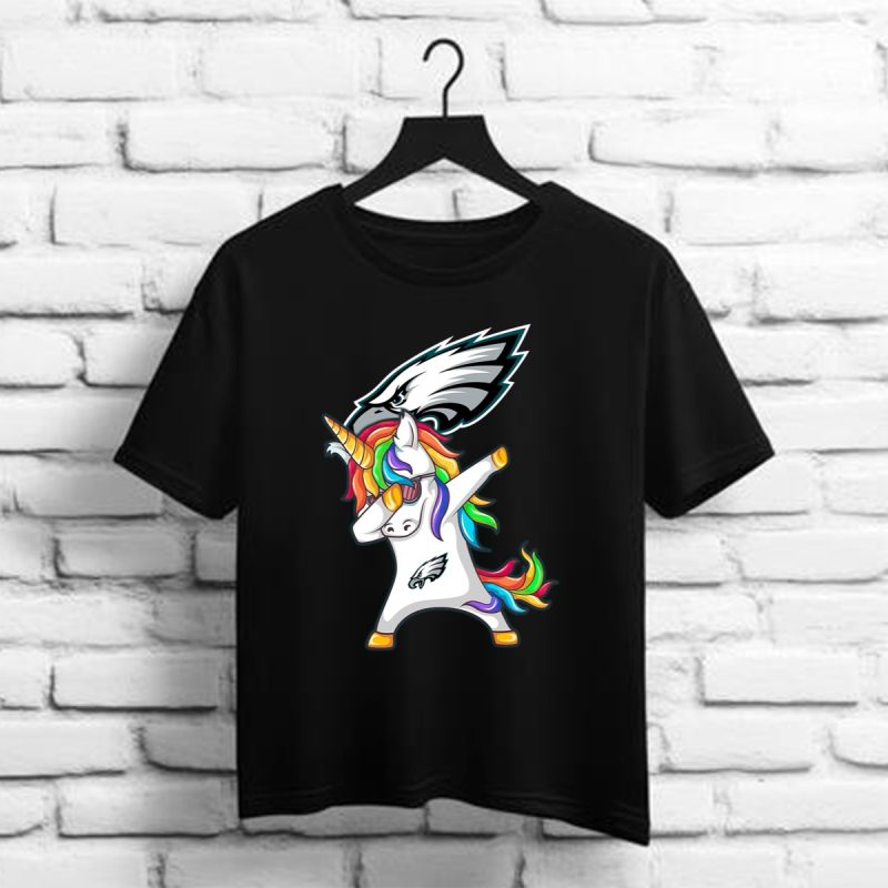 Dabbing Hip Hop Unicorn Dab Philadelphia Eagles T Shirt 1 1