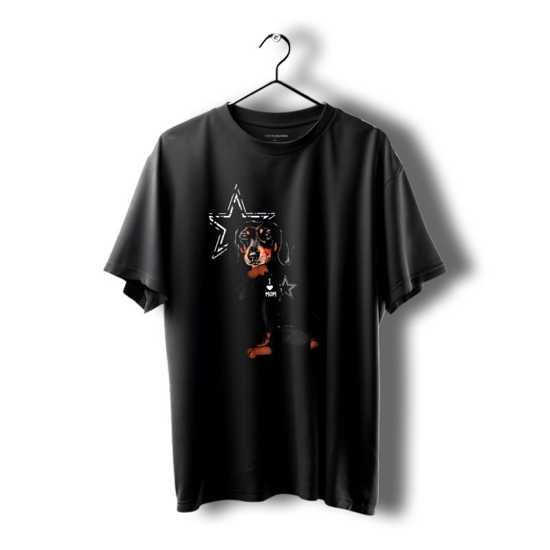 Dachshund I Love Mom Dallas Cowboys Star Flag T Shirt 1 T Shirt 1 1