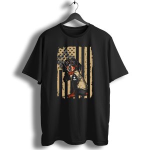 Dachshund I Love Mom New Orleans Saints Fleur De Lis Stars Stripes T Shirt