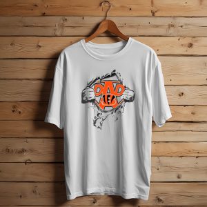 Dad Superhero Cincinnati Bengals Logo Burst T-Shirt