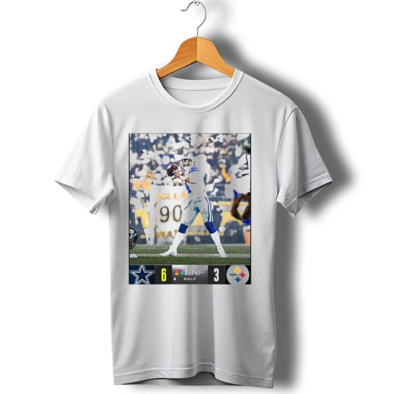 Dallas Cowboys 6 Snf Half 3 Pittsburgh Steelers T Shirt 1 T Shirt 1 1