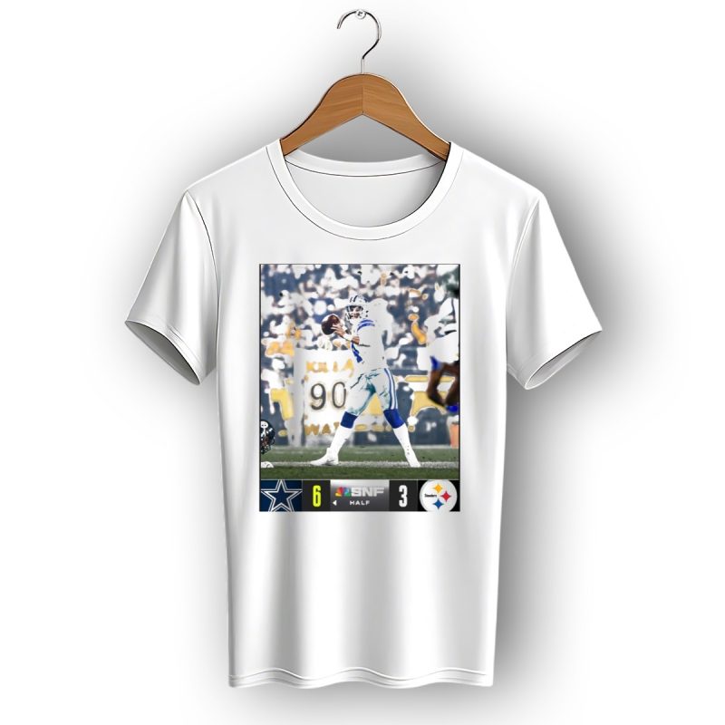Dallas Cowboys 6 Snf Half 3 Pittsburgh Steelers T Shirt 1 T Shirt 1