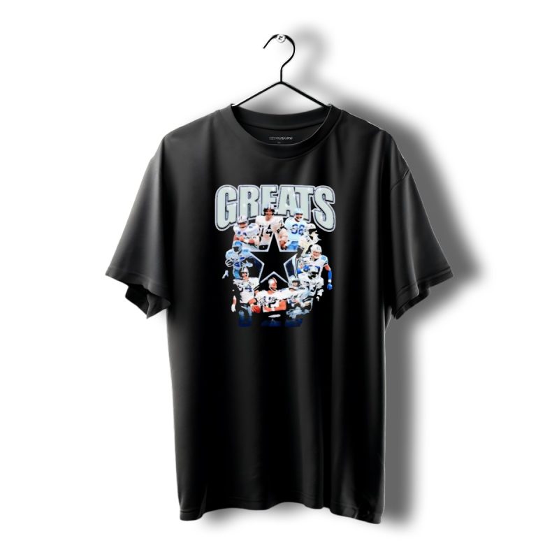Dallas Cowboys All Time Greats Navy Signature Football Player Star T Shirt 1 T Shirt 1 1