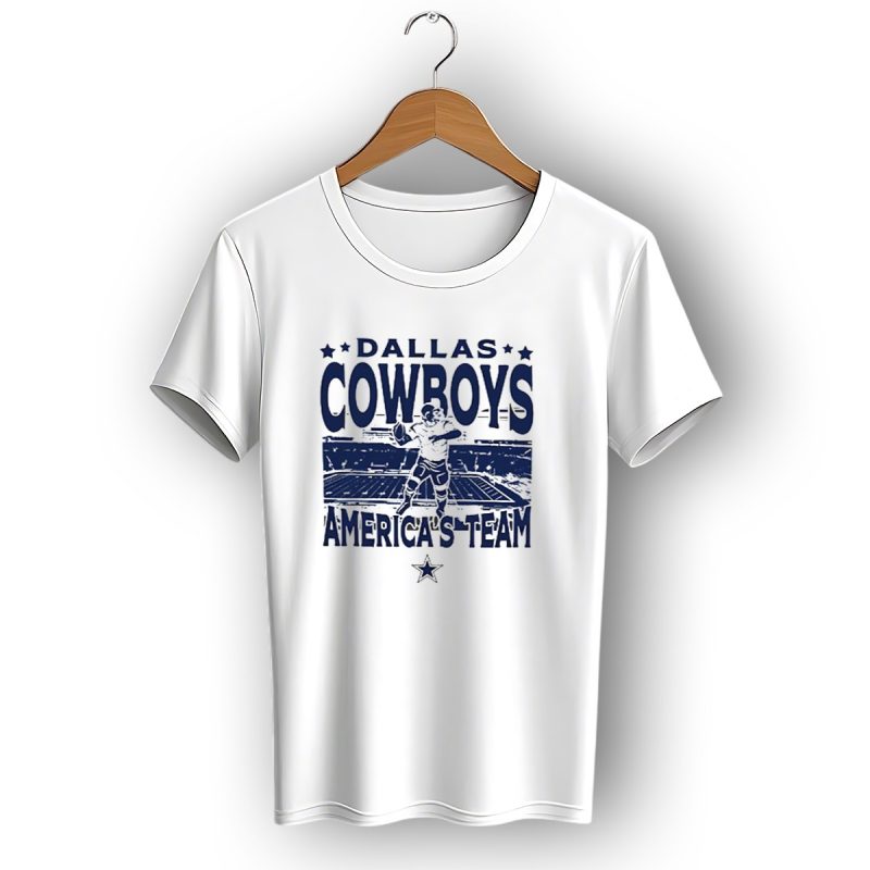 Dallas Cowboys Americas Team Quarterback Stadium Blue T Shirt 1 T Shirt 1