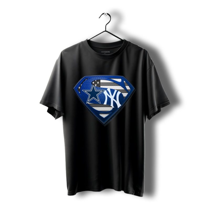 Dallas Cowboys And New York Yankees Superman Shirt T Shirt 1