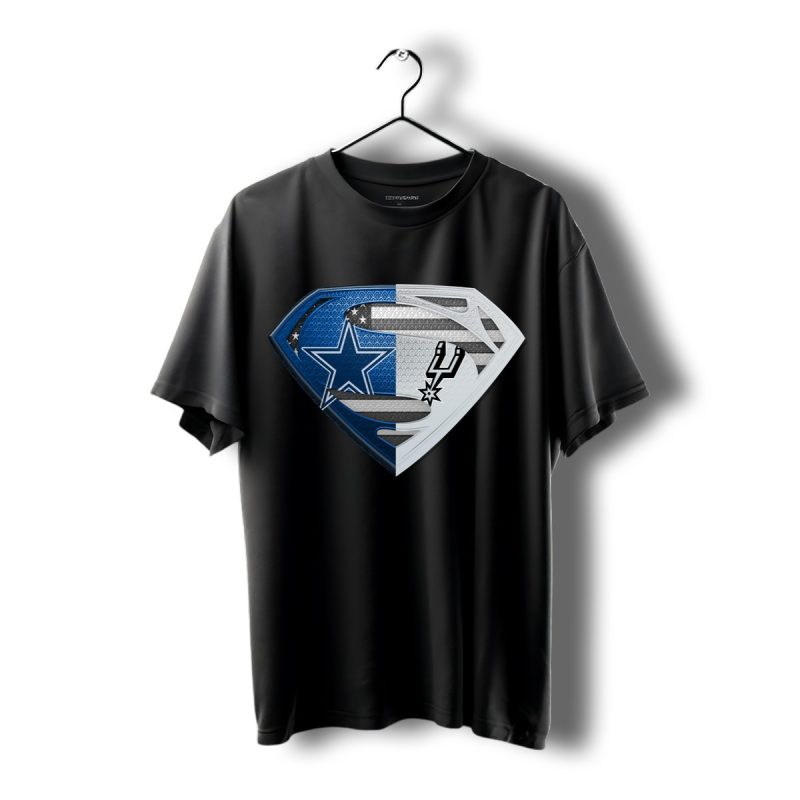 Dallas Cowboys And San Antonio Spurs Superman Shirt T Shirt 1