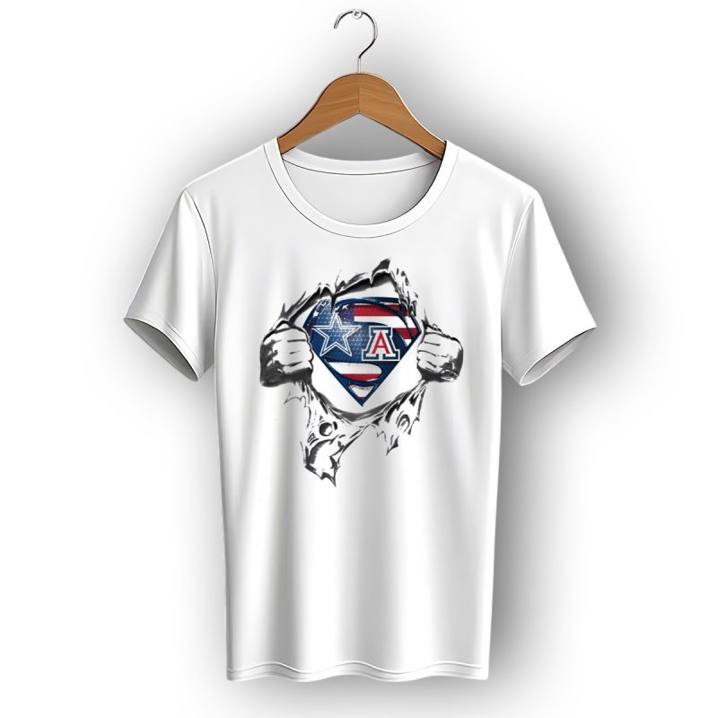 Dallas Cowboys Arizona Wildcats Logo Superman Shield T Shirt 1 T Shirt 1