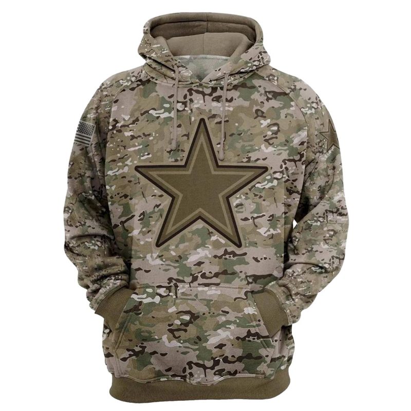 Dallas Cowboys Army Graphic Gift For Fans Aop Hoodie 1