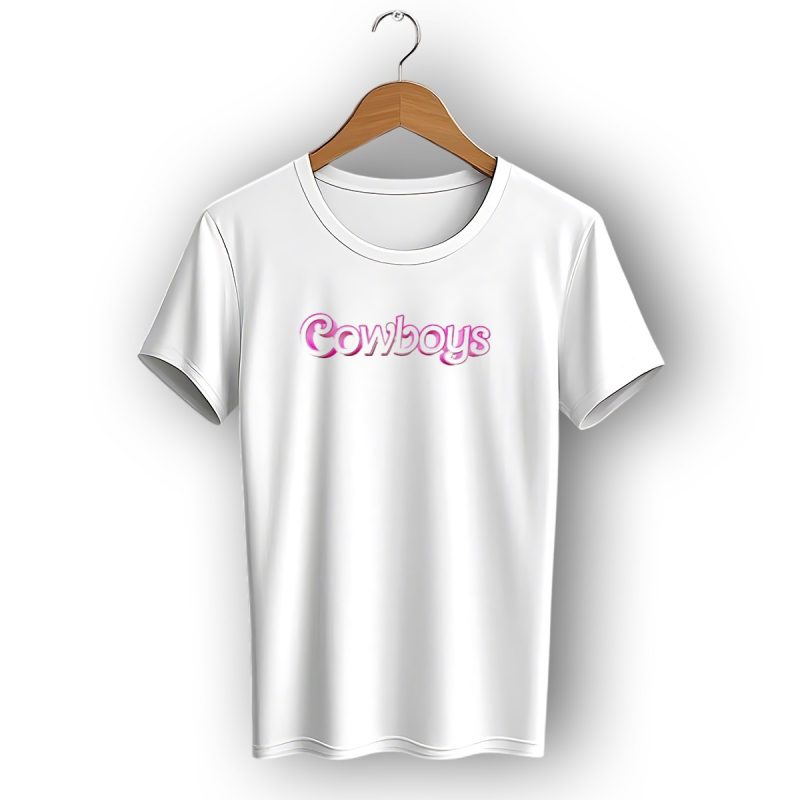 Dallas Cowboys Barbie Cowboys Pink Text Fashion T Shirt 1 T Shirt 1