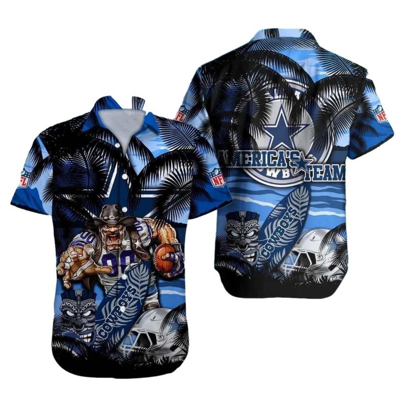 Dallas Cowboys Beach Warrior Americas Team Hawaiian Shirt 1