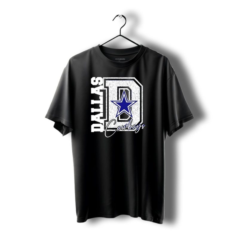 Dallas Cowboys Big D Star T Shirt 1 T Shirt 1 1