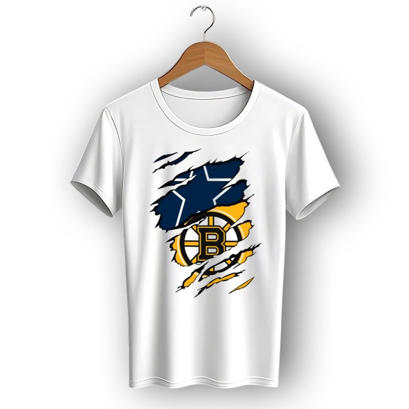 Dallas Cowboys Boston Bruins Fan Crossover T Shirt 1 T Shirt 1