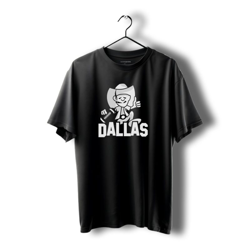 Dallas Cowboys Cartoon Character Football T Shirt 1 T Shirt 1 1