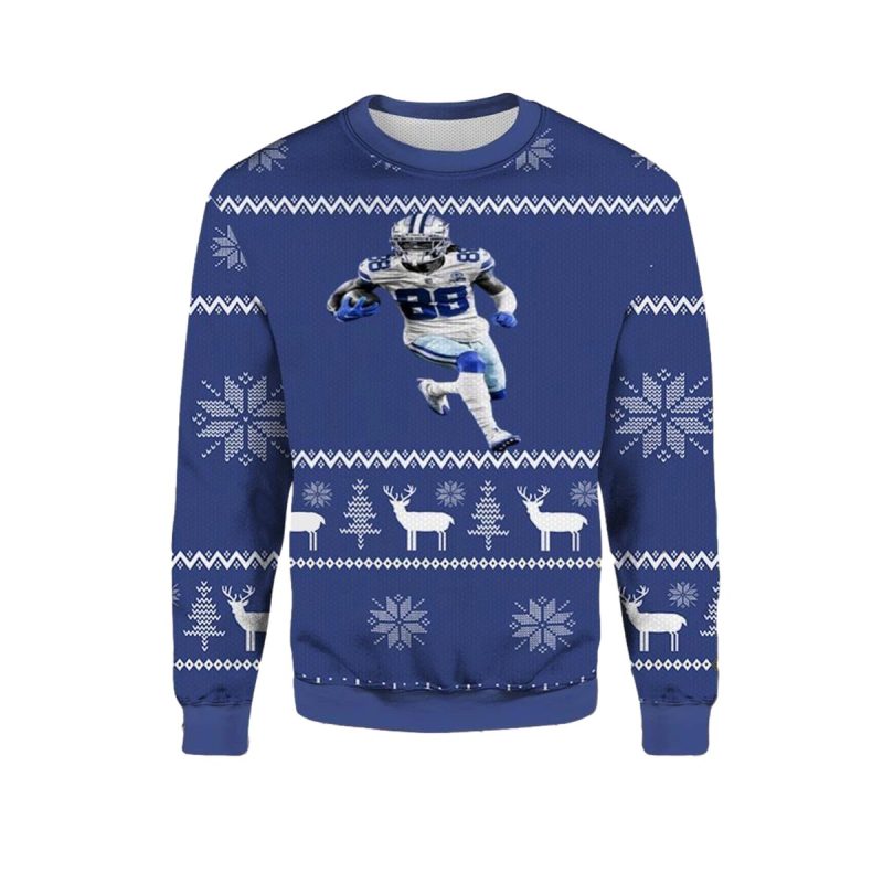 Dallas Cowboys Ceedee Lamb Ugly Christmas Sweater 1