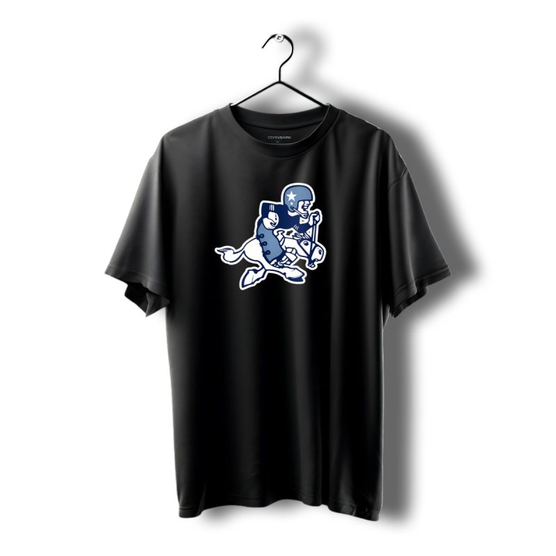 Dallas Cowboys Classic Throwback Fleece Vintage Iconic Logo Navy Blue T Shirt 1 T Shirt 1 1