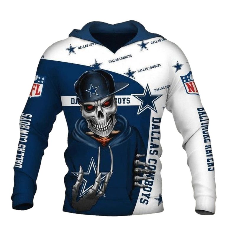 Dallas Cowboys Cute Death Gift For Men Aop Hoodie 1