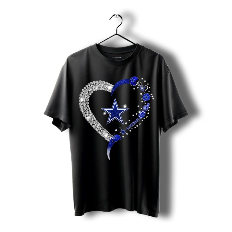 Dallas Cowboys Diamond Heart Shirt T Shirt 1