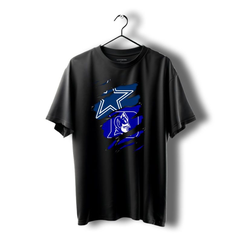 Dallas Cowboys Duke Blue Devils Fan Crossover T Shirt 1 T Shirt 1 1