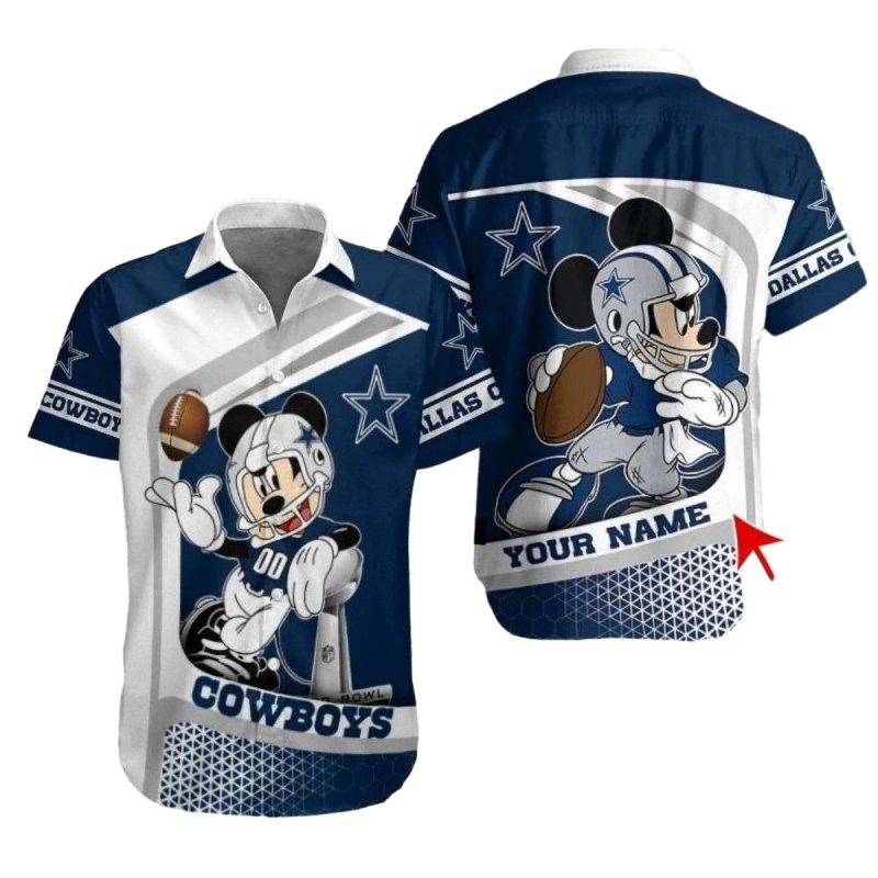Dallas Cowboys Field Goal Mickey Hawaiian Shirt 1