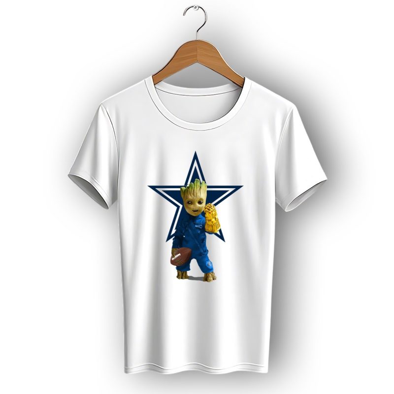 Dallas Cowboys Groot Football Infinity Gauntlet Star T Shirt 1 T Shirt 1