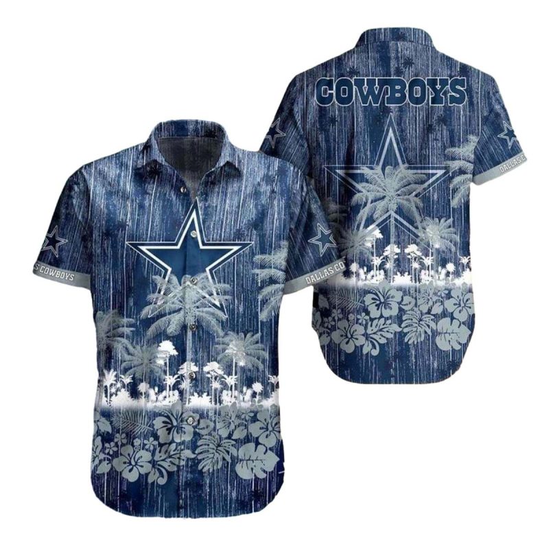 Dallas Cowboys Grunge Vintage Beach Vibes Hawaiian Shirt 1