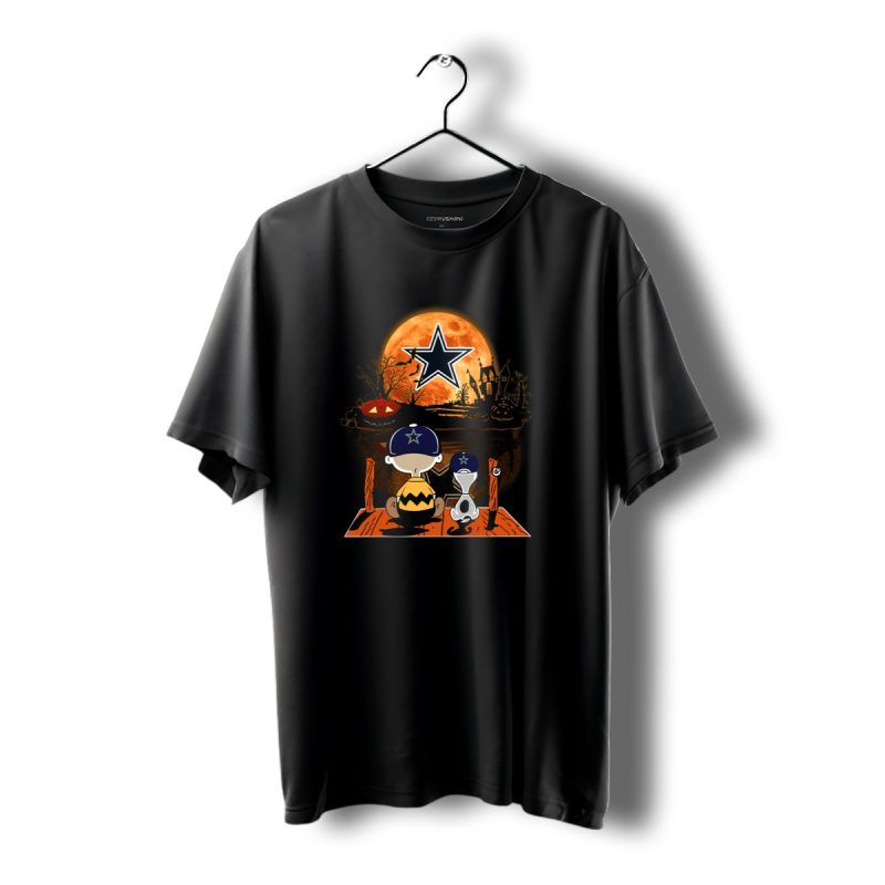 Dallas Cowboys Halloween Moon Star Pumpkin Patch T Shirt 1 T Shirt 1 1