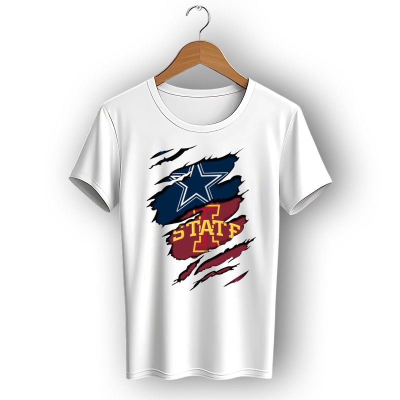 Dallas Cowboys Iowa State Cyclones Tearaway Combo T Shirt 1 T Shirt 1