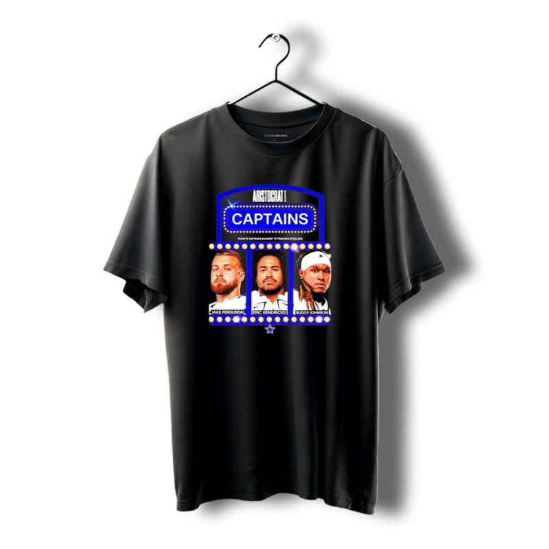Dallas Cowboys Jake Ferguson Eric Kendricks Buddy Johnson Against Pittsburgh Steelers T Shirt 1 T Shirt 1 1