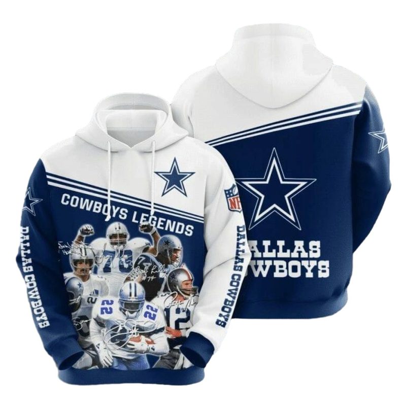 Dallas Cowboys Legends Aop Hoodie 1