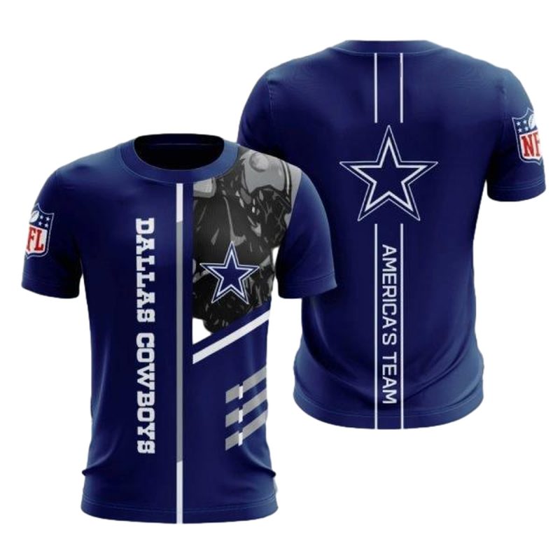 Dallas Cowboys Logo Americas Team Aop T Shirt 1