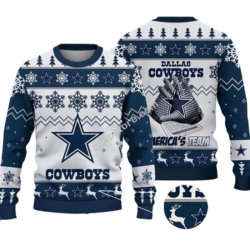 Dallas Cowboys Logo Americas Team Ugly Sweater 1